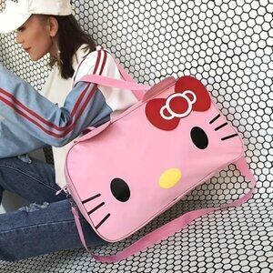 HELLO KITTY Pink‎ Canvas Duffle / Travel Bag (BRAND-NEW & SUPER CUTE!)